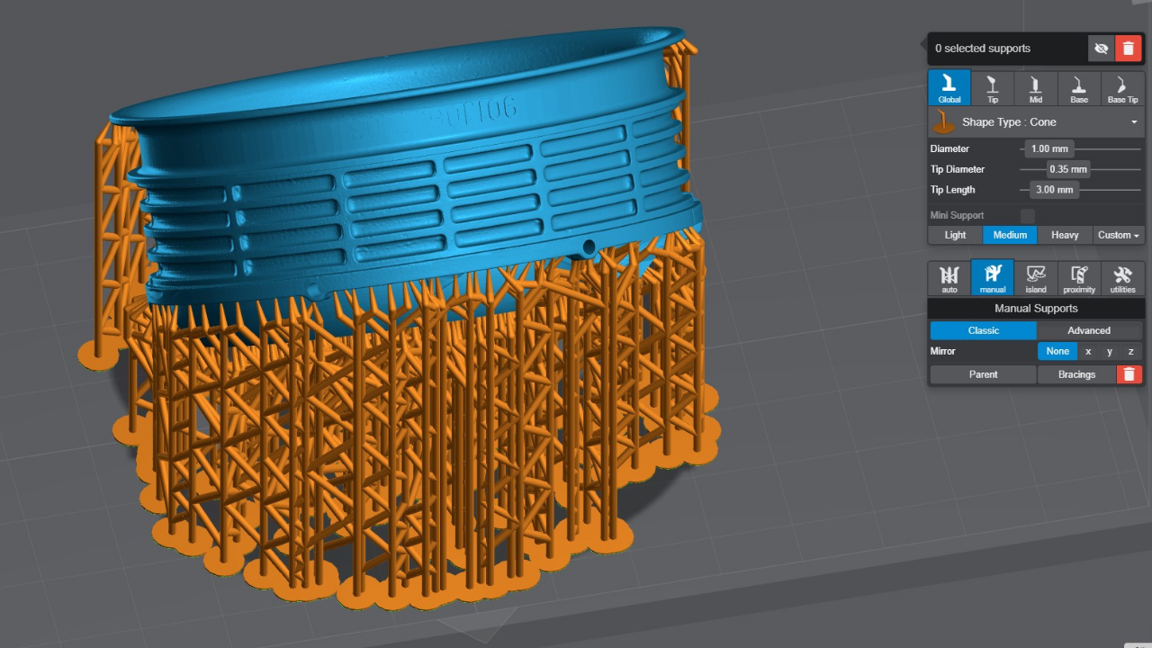 Fan Housing in Lychee Slicer