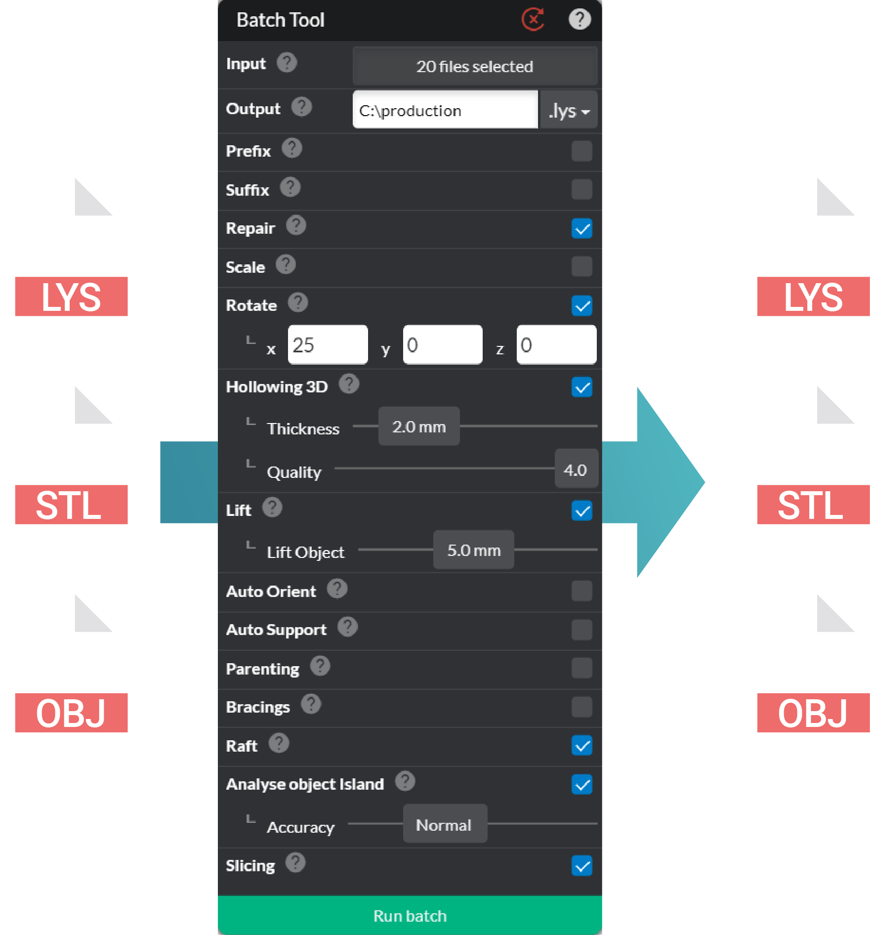 Batch tool